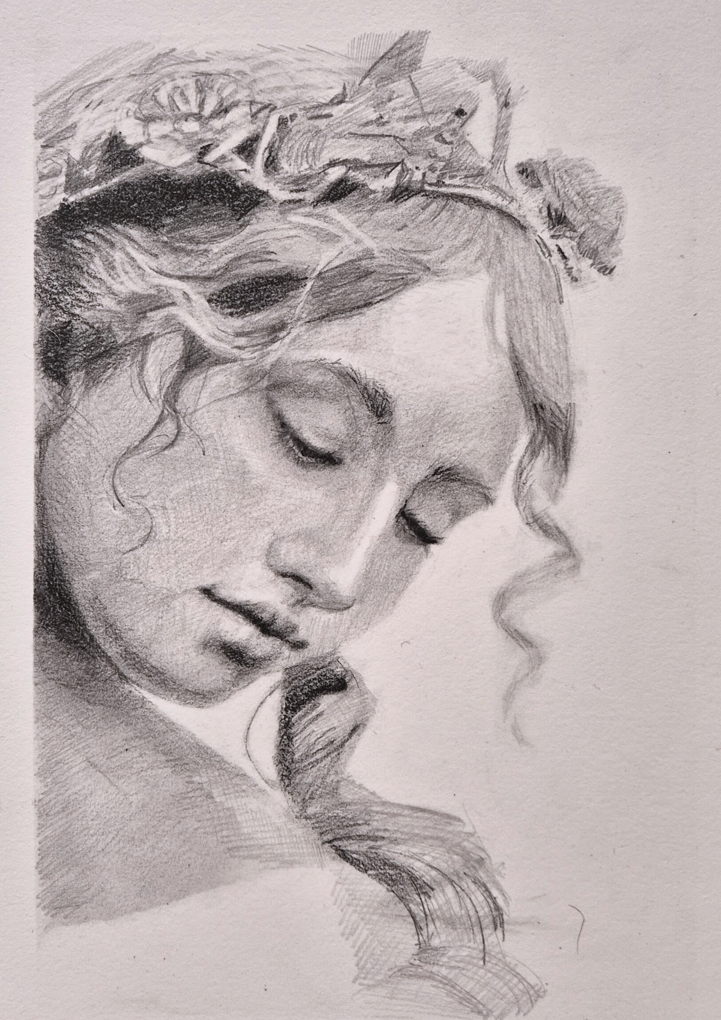 'Crowned with Roses' Original sketch