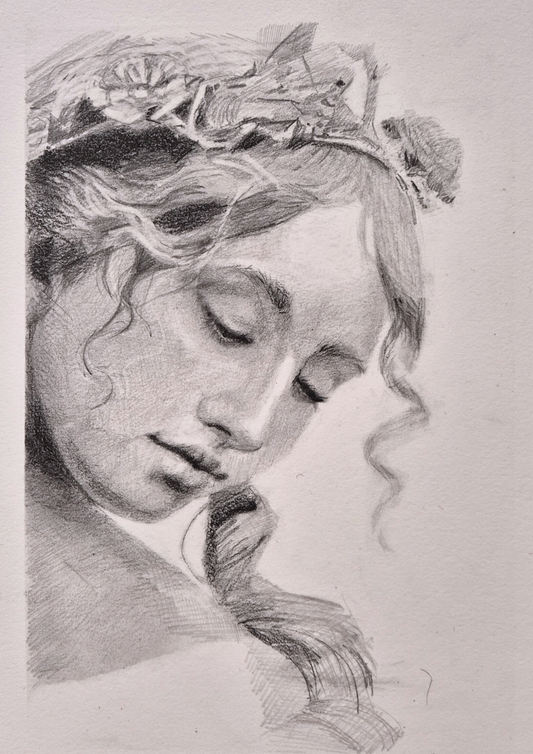 'Crowned with Roses' Original sketch